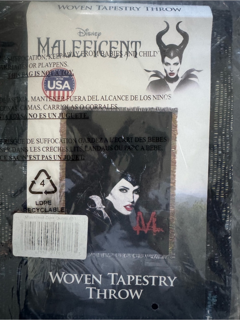 Maleficent throw blanket